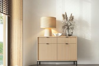 Komoda dąb vicenza z szafkami i szufladami