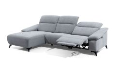 Kompaktowy narożnik z elektrycznym podnóżkiem i systemem relaks GRECO 2 4