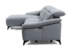 Kompaktowy narożnik z elektrycznym podnóżkiem i systemem relaks GRECO 2 5