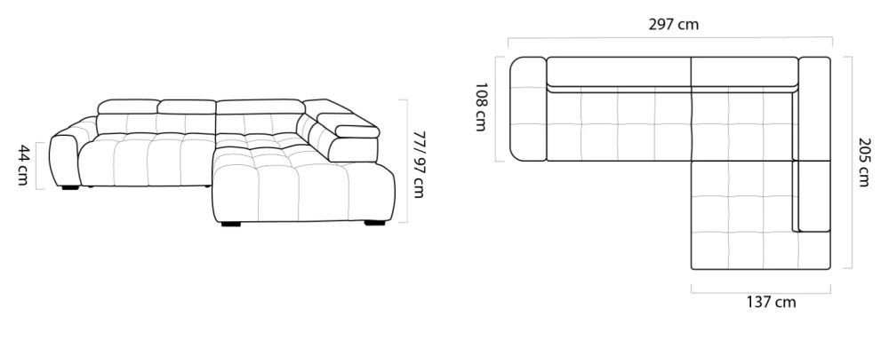 Narożnik siedzisko z elektrycznym sterowaniem BOREAL 2 10 Narożnik siedzisko z elektrycznym sterowaniem BOREAL 2 5
