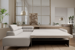 Narożnik stelaż włoski powierzchnia spania 160x200 AURELIO 3 Narożnik ze stelażem włoskim do spania na co dzień 160x200