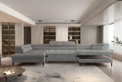 Narożnik U z funkcją spania ustawiana głebokość siedzisk VERANO 3 2