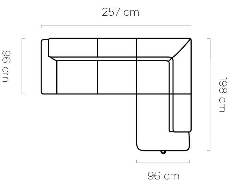 Narożnik z funkcją spania RENZO 2 7
