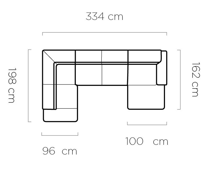 Narożnik U z funkcją spania RENZO 3 7