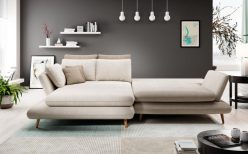 Nowatorski narożnik z funkcją spania na drewnianych nogach CASCADA 4 Nowatorski narożnik z funkcją spania na drewnianych nogach CASCADA 2