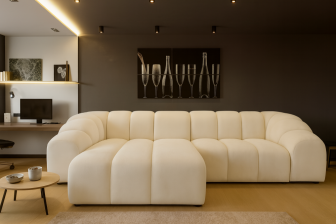 Potężny narożnik wypoczynkowy do dużego salonu