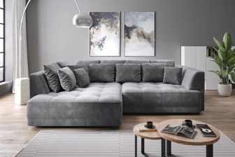 Prestiżowa kanapa rogowa rozsuwana elektrycznie klasy premium