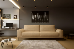 Prosta sofa klasy premium z funkcją spania