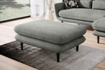 Pufa na wysokich nogach MERADO 3 Komfortowa pufa na wysokich nogach jako siedzisko lub podnóżek