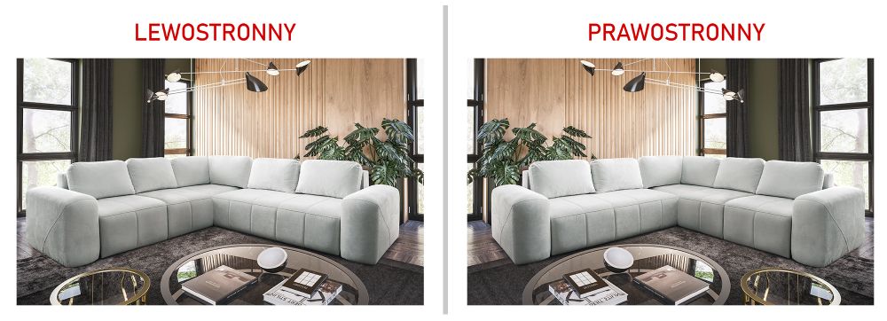 Superkomfortowy narożnik symetryczny z funkcją spania MOLINA 3 6