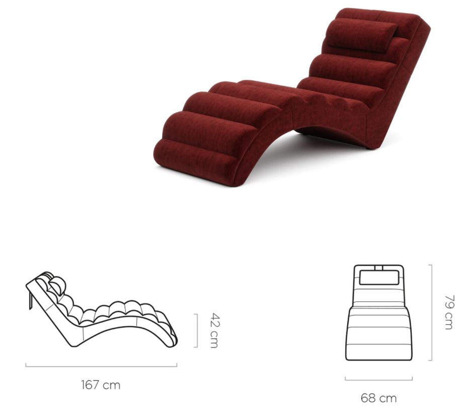 Szezlong z poduszką MARZYCIEL 7 Szezlong z poduszką MARZYCIEL 5