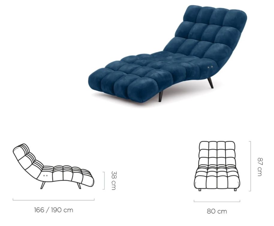 Szezlong z elektryczną regulacją GALA 4