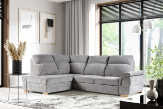 Bardzo komfortowy narożnik z funkcją spania SANTA 17 Bardzo komfortowy narożnik z wysokim oparciem