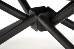 Elegancki stół rozkładany czarny marmur na metalowych nogach 160-220 VITORINO 11 Elegancki stół rozkładany czarny marmur na metalowych nogach 160-220 VITORINO 8