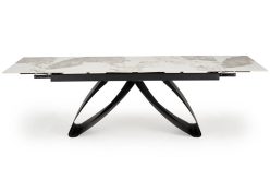 Fantastyczny stół rozkładany z blatem biały marmur 180-260 HILARIO 8 Fantastyczny stół rozkładany z blatem biały marmur 180-260 HILARIO 6