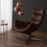 Fotel w kolorze czekoladowym