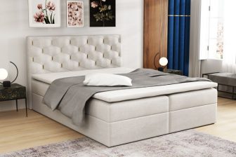 Łóżko kontynentalne z materacem pocket 160x200 DUBAJ 33 Łóżko kontynentalne z materacem pocket