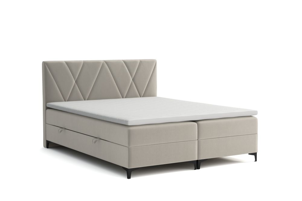 Łóżko kontynentalne z pojemnikiem 180x200 BRUKSELA 3 Łóżko kontynentalne z pojemnikiem 180x200 BRUKSELA 1