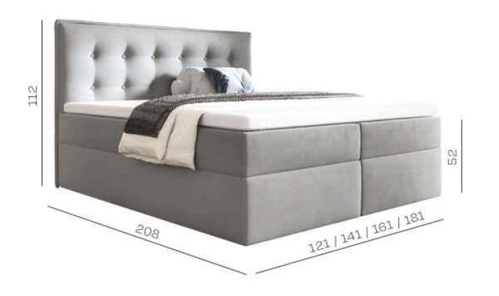Łóżko kontynentalne z wniesieniem 160x200 KOPENHAGA 3 Łóżko kontynentalne z wniesieniem 160x200 KOPENHAGA 1