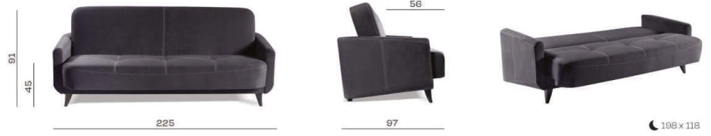 Luksusowa wersalka do salonu z funkcją spania MONO 18 Luksusowa wersalka do salonu z funkcją spania MONO 8