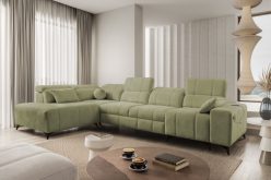 Narożnik z elektrycznymi dodatkami i funkcją spania DOLCE 11 24 Modny i wygodny narożnik z elektrycznymi dodatkami i z funkcją spania