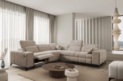 Narożnik z funkcją spania z gniazdem USB i elektrycznym podnóżkiem DOLCE 3 MIX 19 Narożnik z funkcją spania z gniazdem USB i elektrycznym podnóżkiem DOLCE 3 MIX 2