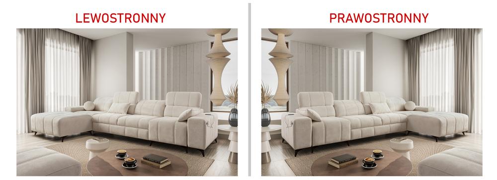 Narożnik z funkcją spania i USB DOLCE 12 28 Narożnik z funkcją spania i USB DOLCE 12 9