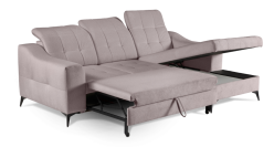 Narożnik z systemem przesuwu oparcia z funkcją spania SOHO 2