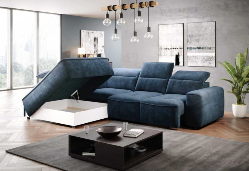 Dlaczego narożnik ze skrzynią na pościel to naprawdę najlepszy wybór do nowoczesnego salonu? 🛋️ 48 Duży narożnik ze skrzynią na pościel