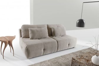 Nieduża sofa rozkładana na sprężynach do spania LENTO 13 Nieduża sofa z dużą powierzchnią spania