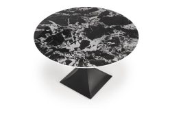 Okrągły stół z czarnym marmurowym blatem 120 MANUEL 7 Okrągły stół z czarnym marmurowym blatem 120 MANUEL 5