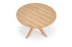 Okrągły stół z melaminy na grubych nogach 120 MORUS 5 Okrągły stół z melaminy na grubych nogach 120 MORUS 2