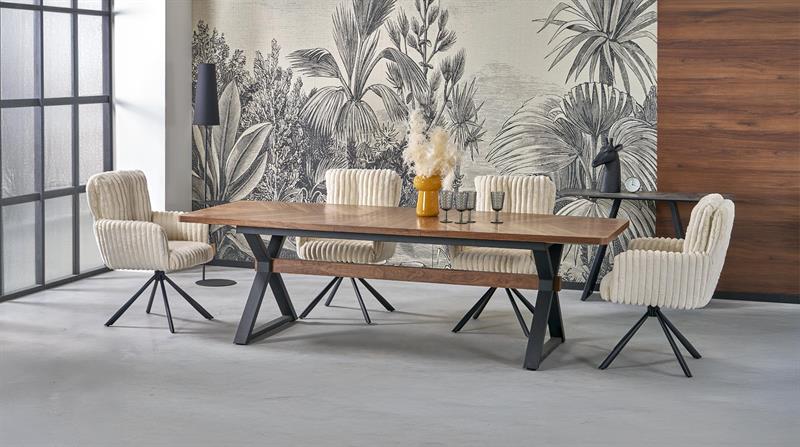 Olbrzymi stół rozkładany orzech 200-350 BARON 1 Olbrzymi stół rozkładany