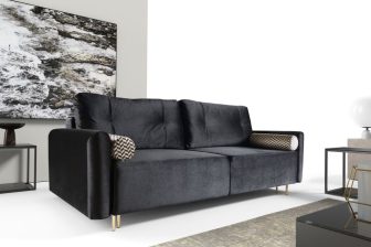 Rozkładana kanapa do salonu w stylu glamour VERDE 36 Kanapa do salonu w s tylu glamour z funkcją spania