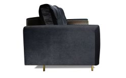 Rozkładana kanapa do salonu w stylu glamour VERDE 8 Rozkładana kanapa do salonu w stylu glamour VERDE 6