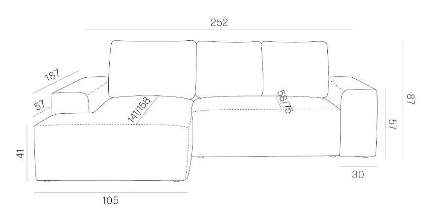 Minimalistyczna sofa narożna klasy premium APEX 6 Minimalistyczna sofa narożna klasy premium APEX 3