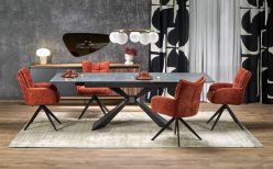 Stół ceramiczny rozkładany z marmurowym blatem 180-230 LUCIANO 2 Zjawiskowy stół z ceramicznym blatem