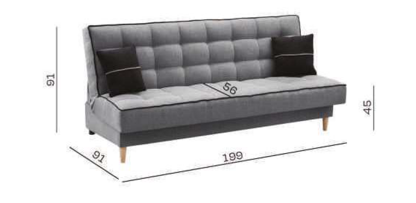 Tania wersalka na nogach IRIS 14 Tania wersalka na nogach IRIS 4