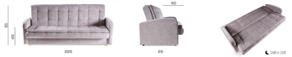 Wersalka do spania z bokami TAKT 2 9