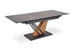 Zjawiskowy stół rozkładany marmur czarny z nogami dąb złoty 140-180 VOLANT 10 Zjawiskowy stół rozkładany marmur czarny z nogami dąb złoty 140-180 VOLANT 8