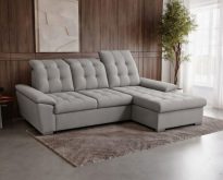 Czarujący narożnik z funkcją spania ADVOCATE 1 7 Szary czarujący narożnik z funkcją spania codziennego