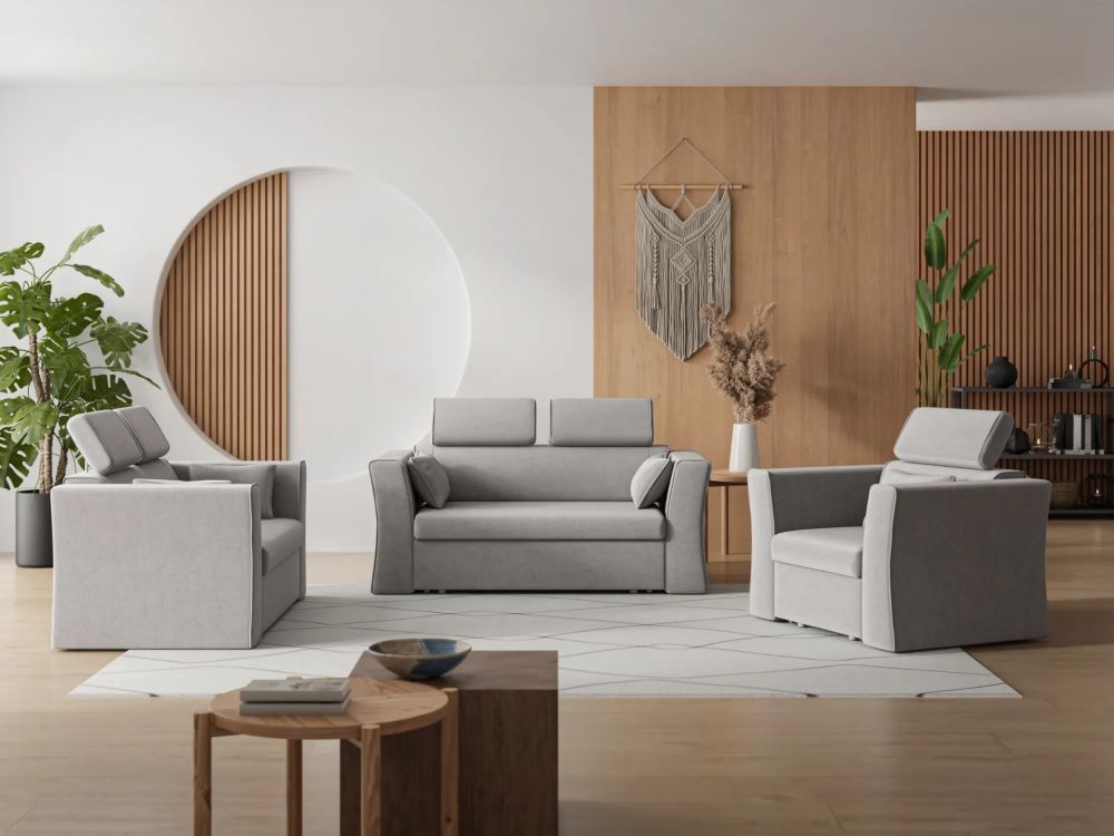 Sofa fotel jedynka rozkładanie do spania PRAGA 1 1 Kolekcja mebli do salonu z funkcją spania na wózku