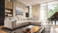 Kolor śmietankowy w w aranżacji salonu