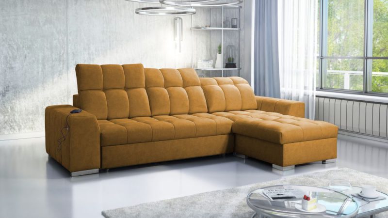 W jakich aranżacjach sprawdzi się narożnik kolor herbaciany? ☕️ 28 Komfortowy narożnik kolor herbaciany