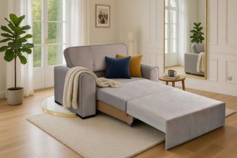 Nowoczesna amerykanka jednoosobowa MONIQUE 1 4 Amerykanka jednoosobowa rozkładana z funkcją spania codziennego