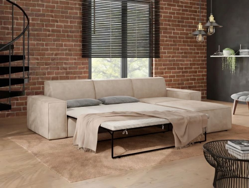 Rozkładany narożnik system belgijski BLOK 1 Narożnik system belgijski z materacem