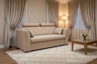 Sofa trójka rozkładana do przodu PRAGA 3 4 Stylowa sofa trójka rozkładana do przodu z materacem