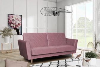 Wersalka na nóżkach BARI PLUS 1149 Szara wersalka na nóżkach vintage