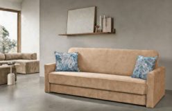 Wersalka rozkładana do pokoju BOTEGA 2 Brązowa wersalka rozkładana do pokoju