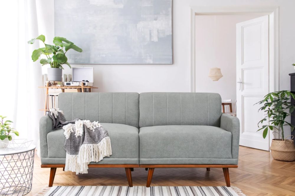 Wypoczynek 2 osobowy w stylu vintage MODERN RETRO 1 Wypoczynek 2 osobowy w stylu vintage na dreewnianych nogach